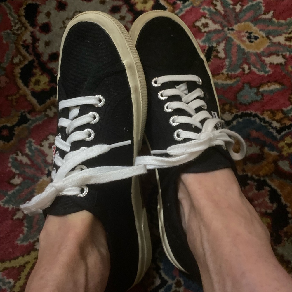 Classic Black Canvas Sneakers